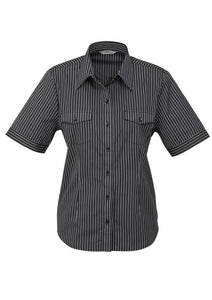 Biz Collection Ladies Cuban Short Sleeve Shirt