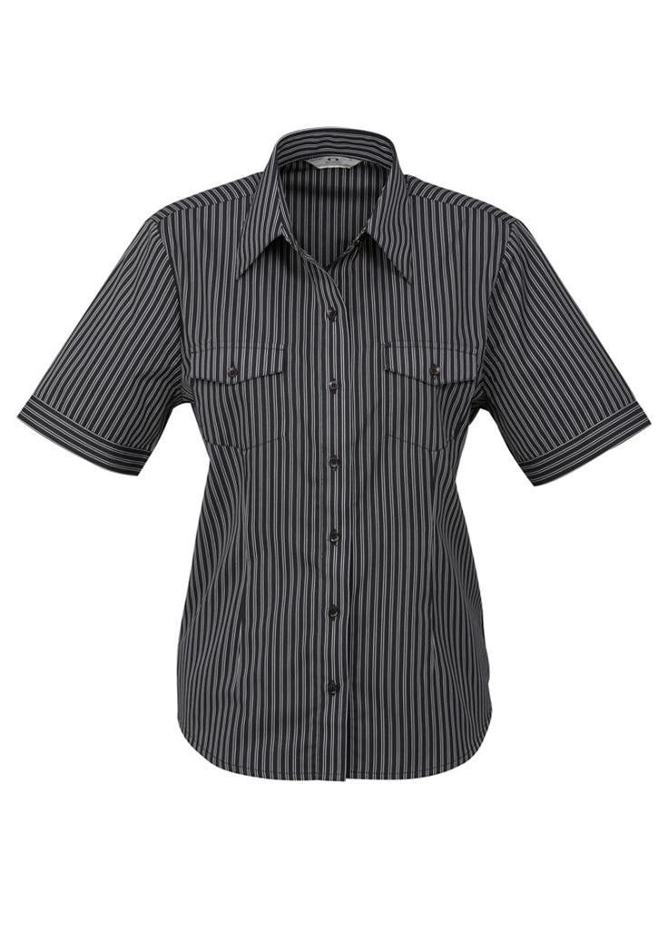 Biz Collection Ladies Cuban Short Sleeve Shirt