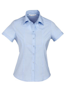 Biz Collection Ladies Chevron Short Sleeve Shirt