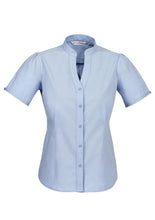 Load image into Gallery viewer, Biz Collection Ladies Chevron Stand Collar Shirt
