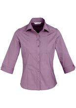 Load image into Gallery viewer, Biz Collection Ladies Chevron 3/4 Sleeve Shirt