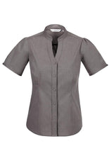 Load image into Gallery viewer, Biz Collection Ladies Chevron Stand Collar Shirt