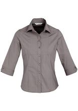 Load image into Gallery viewer, Biz Collection Ladies Chevron 3/4 Sleeve Shirt