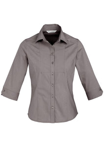 Biz Collection Ladies Chevron 3/4 Sleeve Shirt