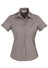 Load image into Gallery viewer, Biz Collection Ladies Chevron Short Sleeve Shirt