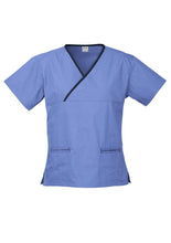 Load image into Gallery viewer, Biz Collection Ladies Crossover Scrub Top