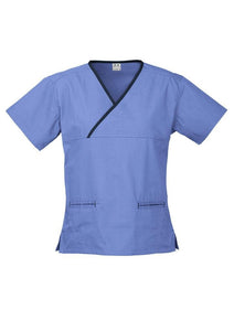 Biz Collection Ladies Crossover Scrub Top