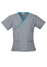 Load image into Gallery viewer, Biz Collection Ladies Crossover Scrub Top
