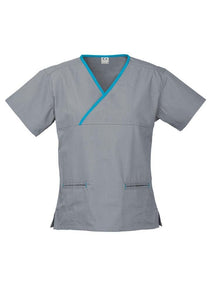 Biz Collection Ladies Crossover Scrub Top