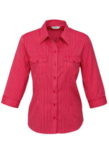 Load image into Gallery viewer, Biz Collection Ladies Cuban 3/4 Sleeve Shirt