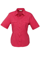Load image into Gallery viewer, Biz Collection Ladies Cuban Short Sleeve Shirt