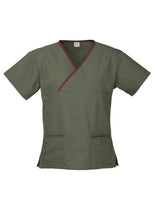 Load image into Gallery viewer, Biz Collection Ladies Crossover Scrub Top