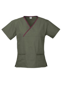 Biz Collection Ladies Crossover Scrub Top