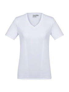 Biz Collection Ladies Aero  Tees( T800LS) White