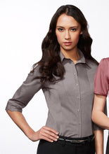 Load image into Gallery viewer, Biz Collection Ladies Chevron 3/4 Sleeve Shirt